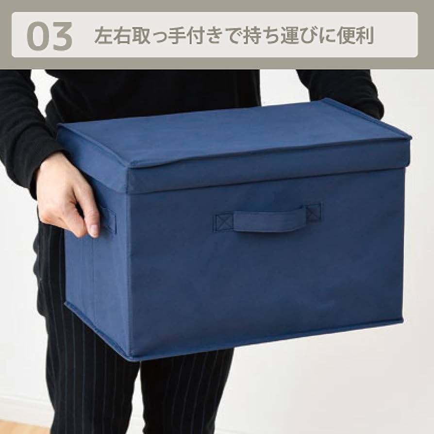 Amazon.co.jp: 山善(YAMAZEN) ふた付き 収納ボックス 2個組